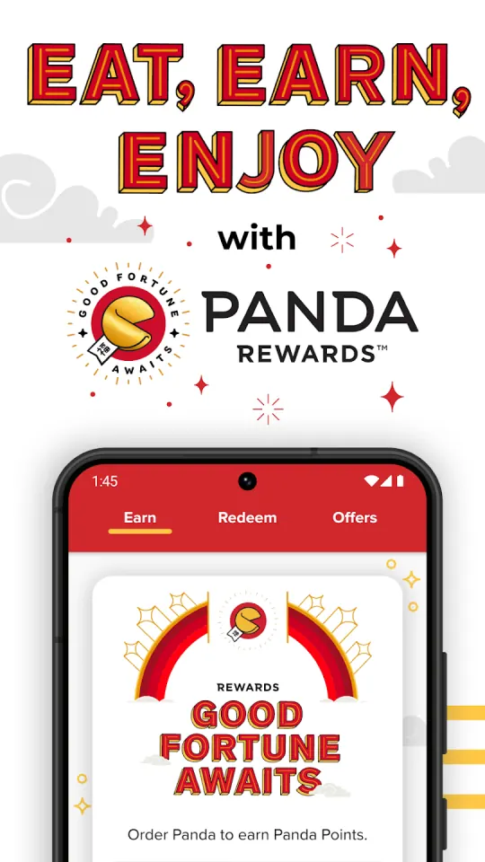 Panda Express app rewards screen