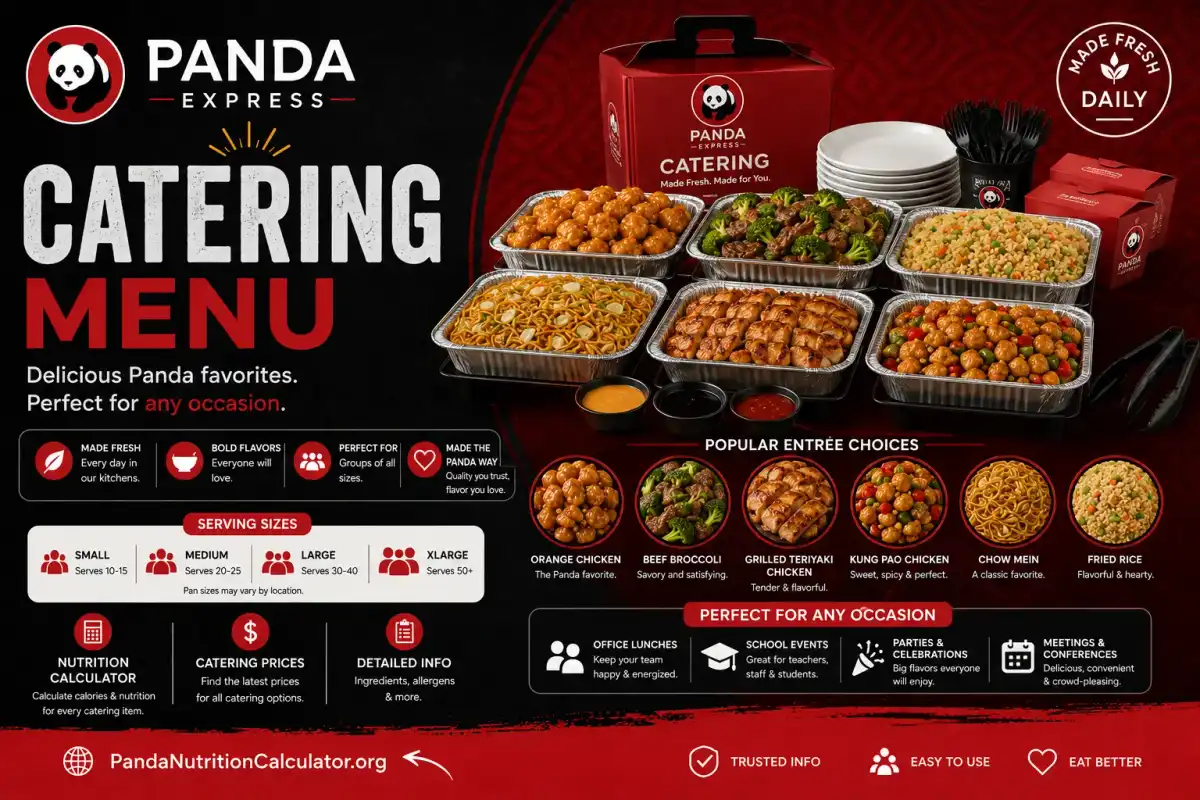 Panda Express catering menu