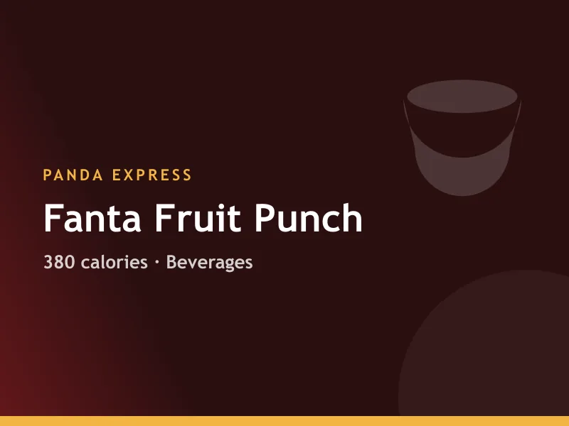 Panda Express Fanta Fruit Punch