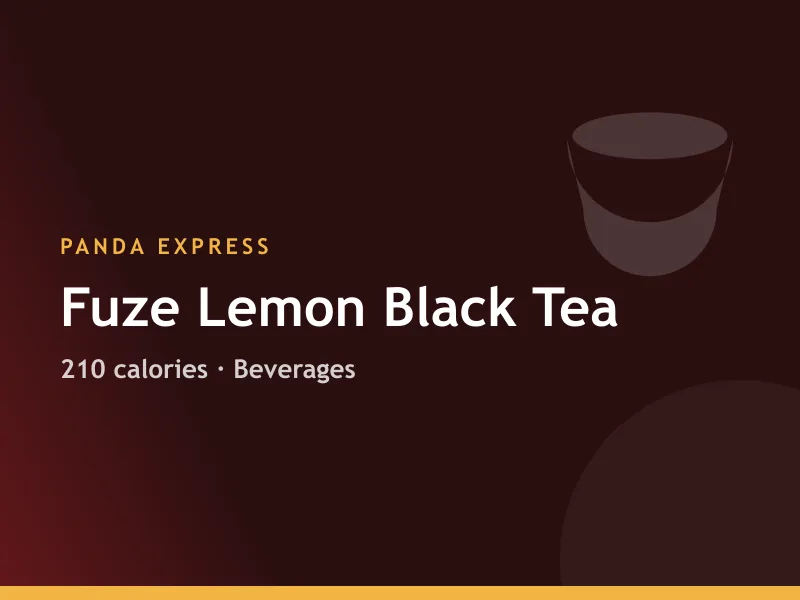 Panda Express Fuze Lemon Black Tea