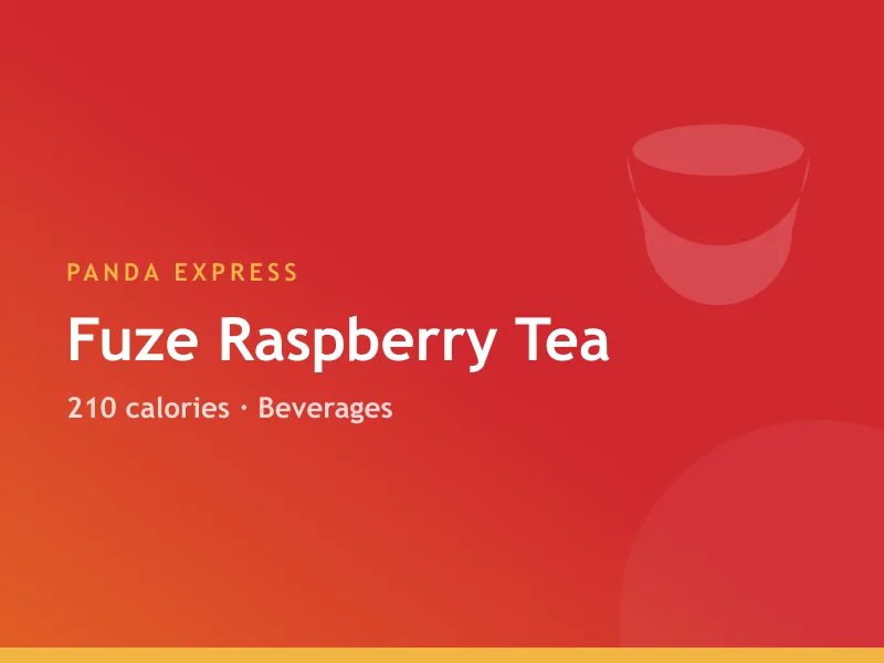 Panda Express Fuze Raspberry Tea