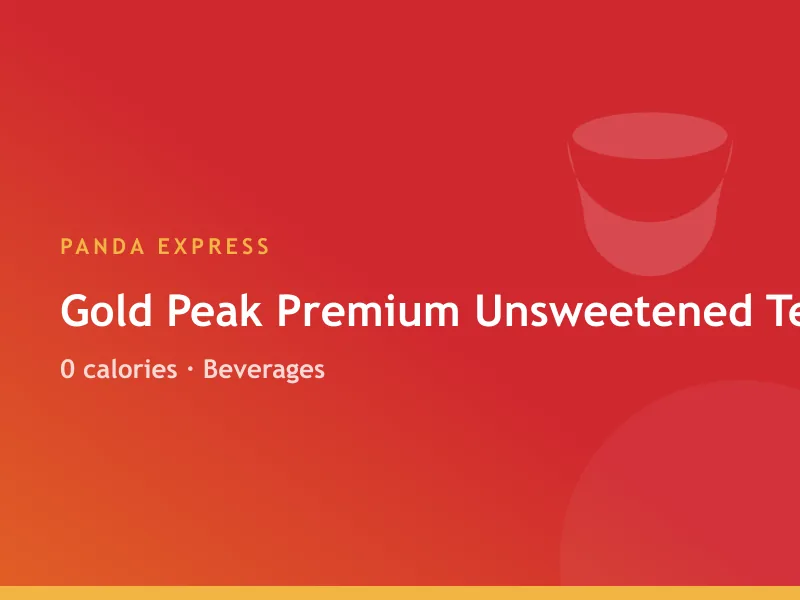 Panda Express Gold Peak Premium Unsweetened Tea