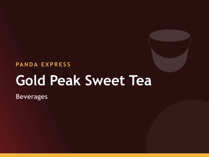 Panda Express Gold Peak Sweet Tea