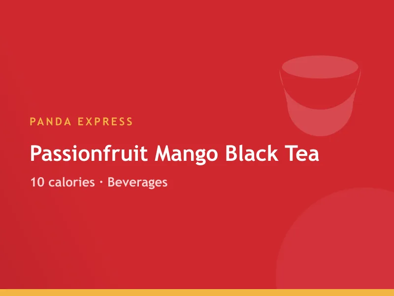 Panda Express Passionfruit Mango Black Tea