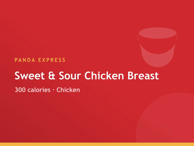 Panda Express Sweet & Sour Chicken Breast