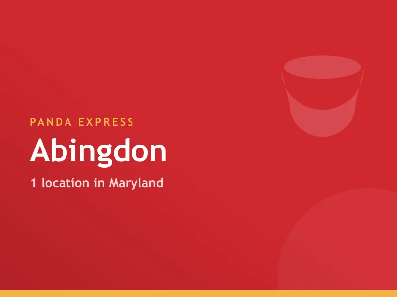 Panda Express Abingdon, MD