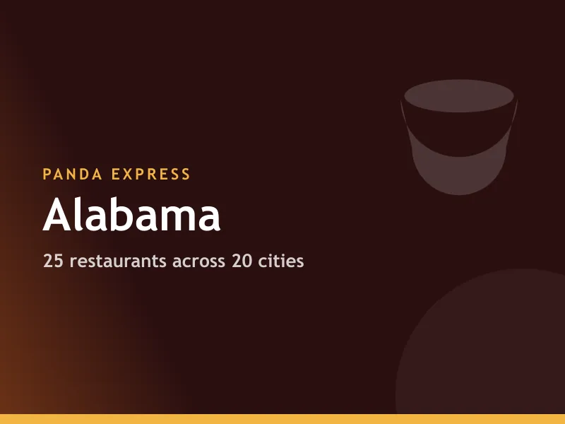 Panda Express locations in Alabama