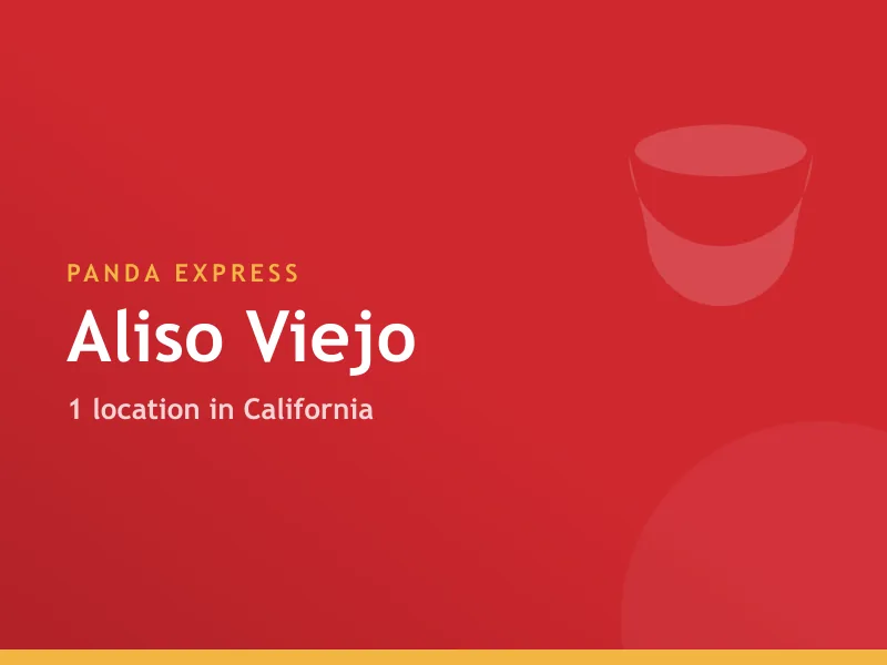 Panda Express Aliso Viejo, CA