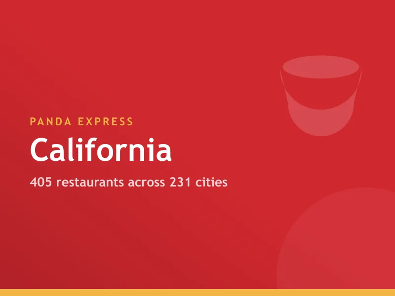 Panda Express locations in California