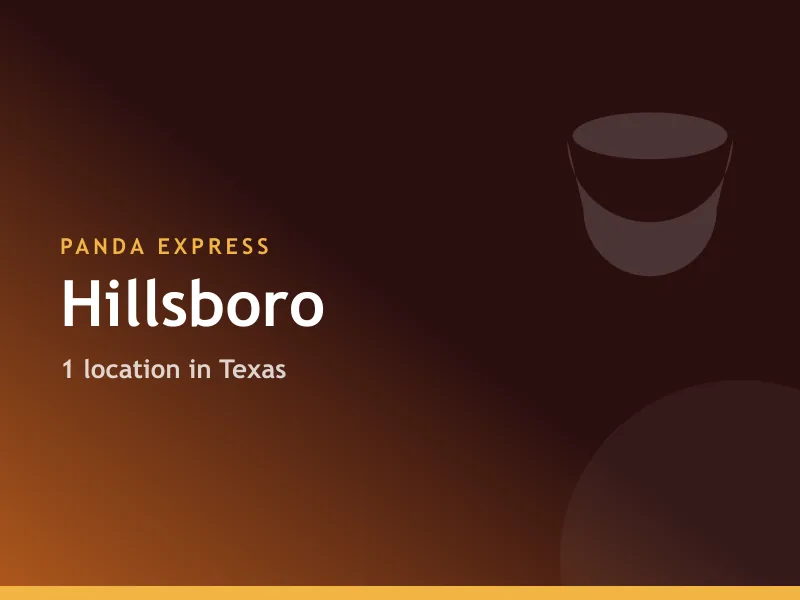 Panda Express Hillsboro, TX