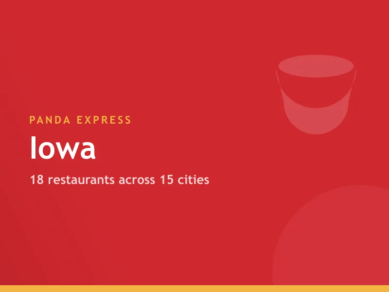 Panda Express locations in Iowa