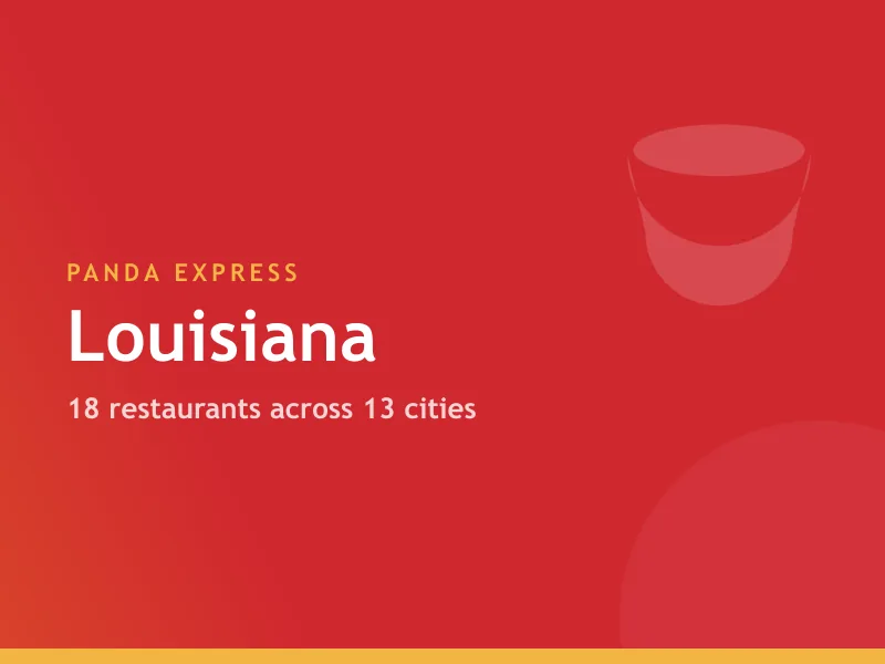 Panda Express locations in Louisiana