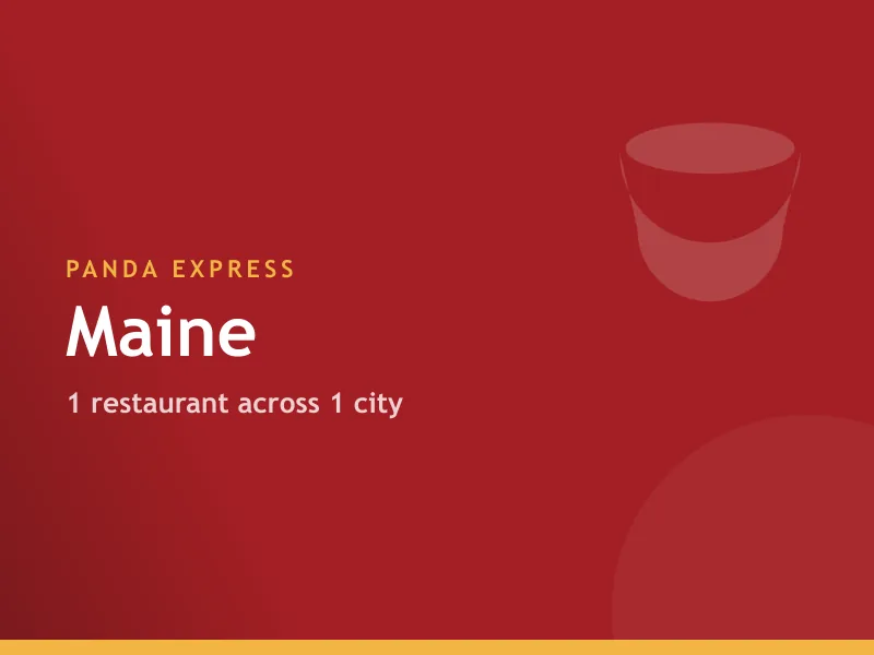 Panda Express locations in Maine