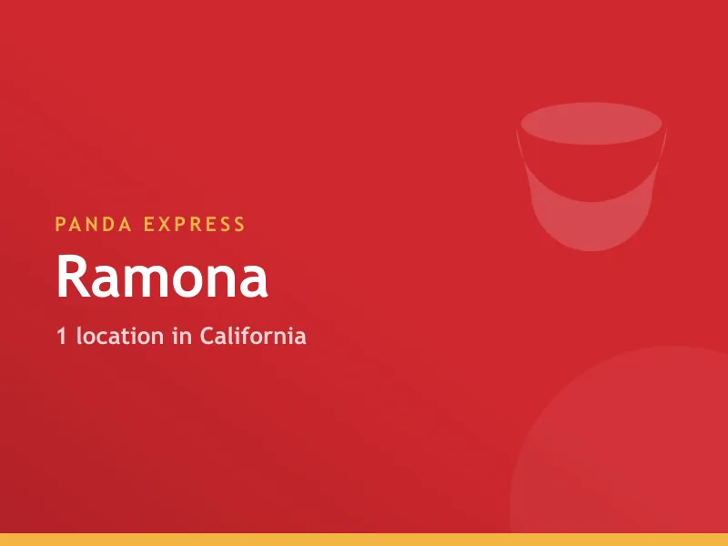 Panda Express Ramona, CA
