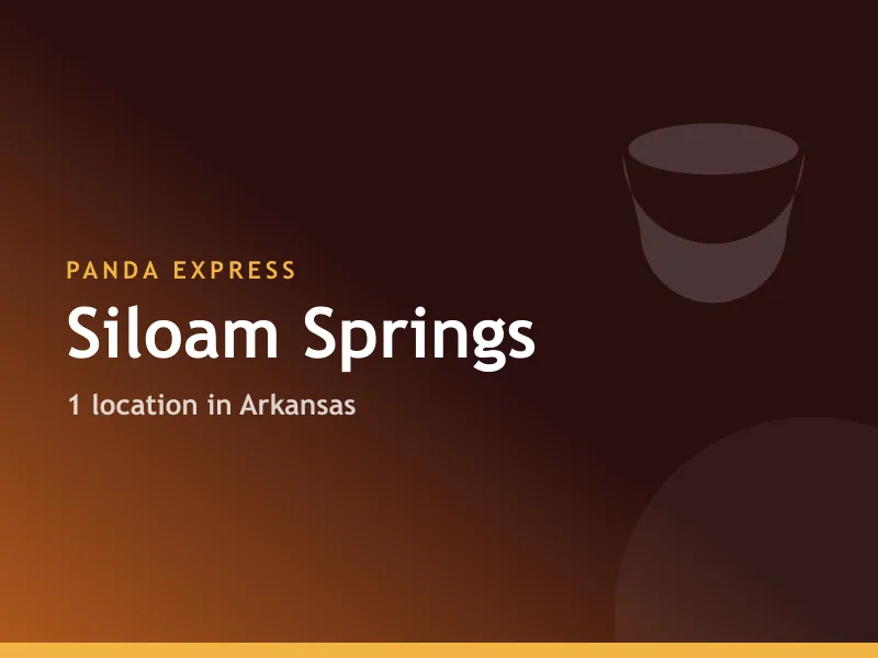 Panda Express Siloam Springs, AR
