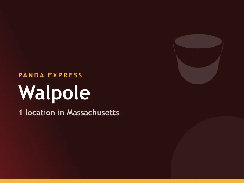 Panda Express Walpole, MA