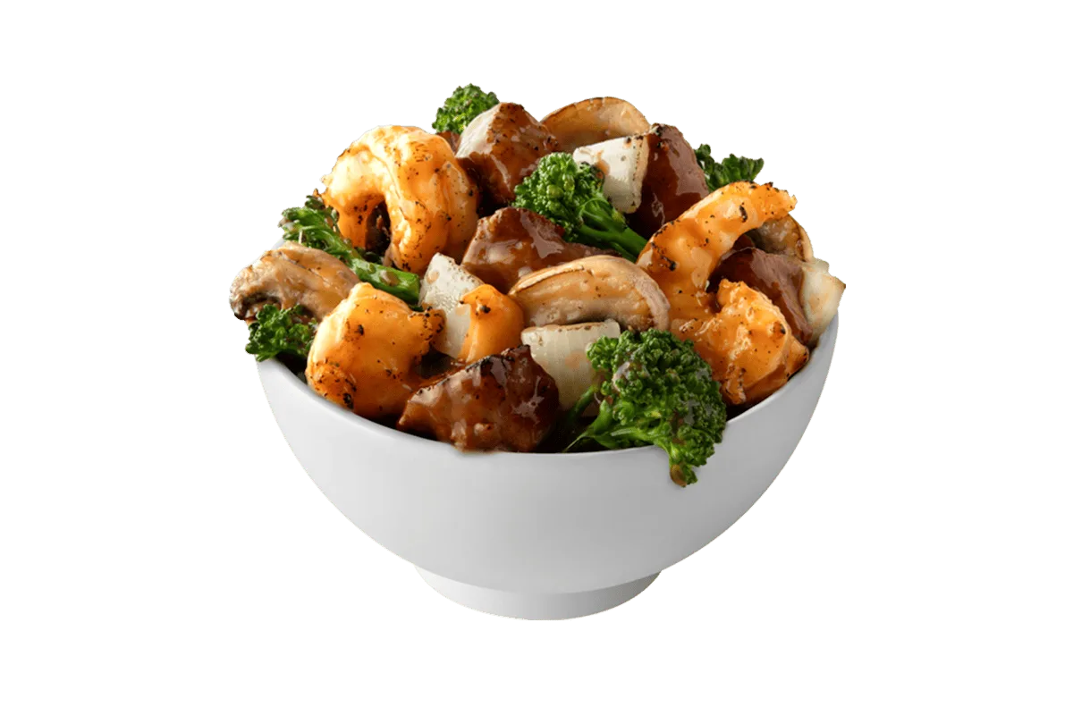 Panda Express Truffle Soy Steak & Shrimp